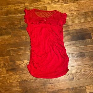 Planet motherhood red top